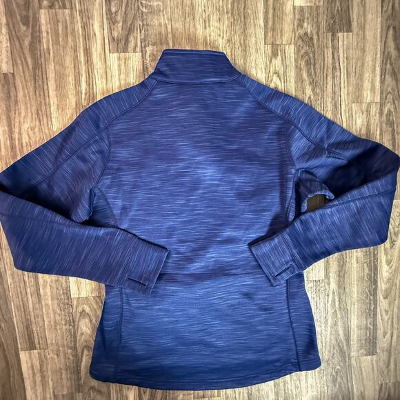 Authentic Majestic ThermaBase Blue 1/4 Zip Pullover Sweatshirt Authentic - Picture 2 of 6